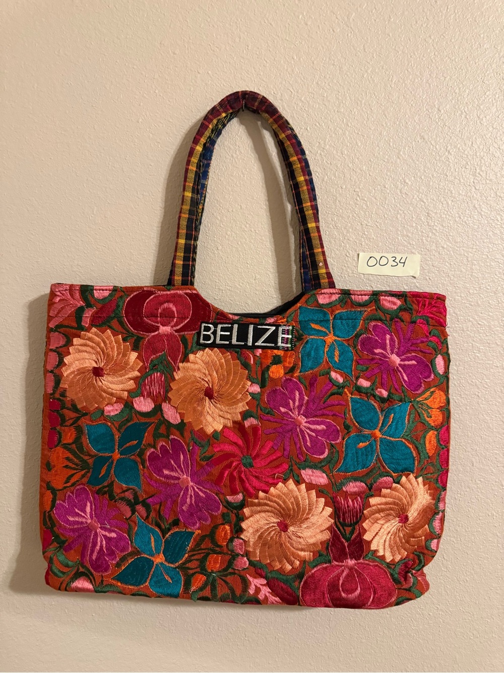 Belize Embroidered Floral Tote Bag - Multicolor